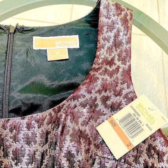 MICHAEL Michael Kors Black and Silver Mini Dress - Picture 3 of 16